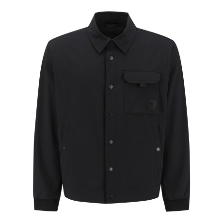 남성 레더 탭 포켓 셔츠형 점퍼