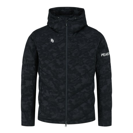 남성 카모 패턴 후드 패딩 점퍼