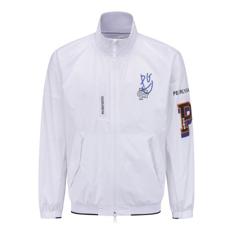 남성 스마일 솔리드 집업 점퍼