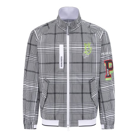 남성 스마일 멀티 체크 집업 점퍼