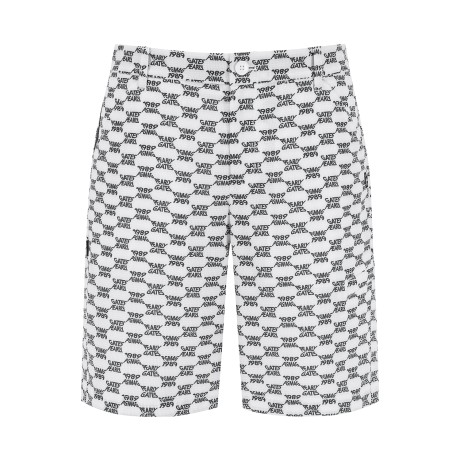 남성 포켓 프린팅 라인 백 자수 쇼츠