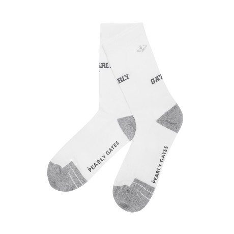 남성 바니 배색 로고 장목 양말