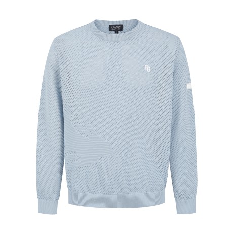 남성 바니 메쉬 긴팔 니트