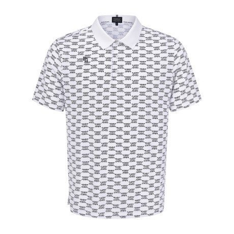 남성 냉감 로고 패턴 칼라 반팔 티셔츠