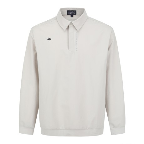 남성 바니 로고 플래킷 긴팔 티셔츠