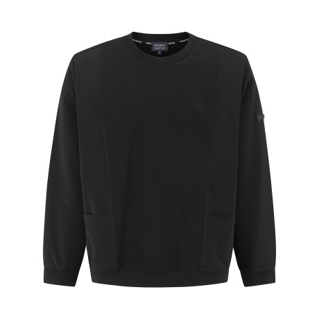 남성 우븐 블록 사이드 포켓 스웻셔츠