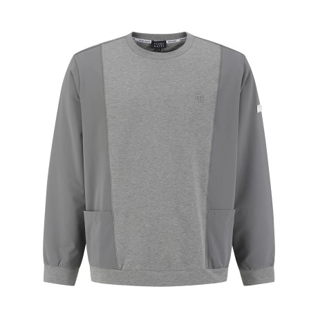 남성 우븐 블록 사이드 포켓 스웻셔츠