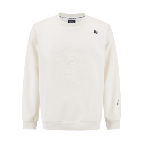 남성 엠보 로고 스웻셔츠