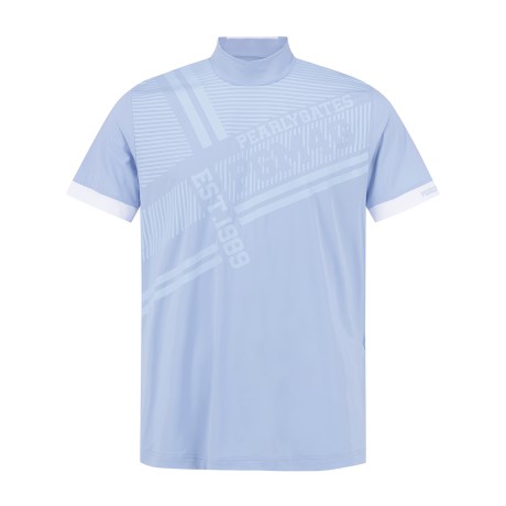 남성 스트라이프 믹스 냉감 반팔 티셔츠