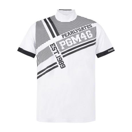 남성 스트라이프 믹스 냉감 반팔 티셔츠