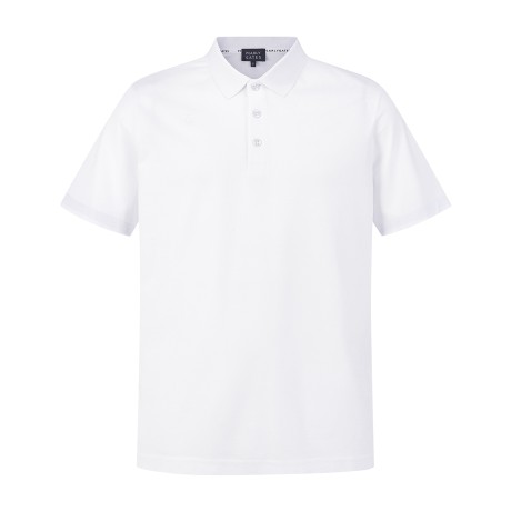 남성 턴업 포인트 칼라 반팔 티셔츠