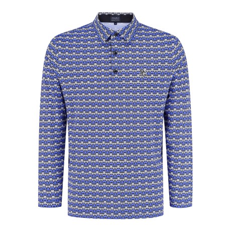 남성 로고 패턴 냉감 긴팔 티셔츠