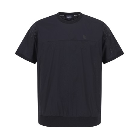 남성 타공 믹스 반팔 티셔츠