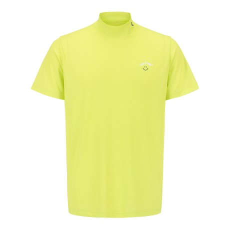 남성 스마일 백 프린팅 반팔 티셔츠