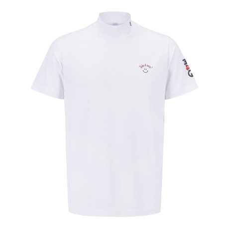 남성 스마일 백 프린팅 반팔 티셔츠