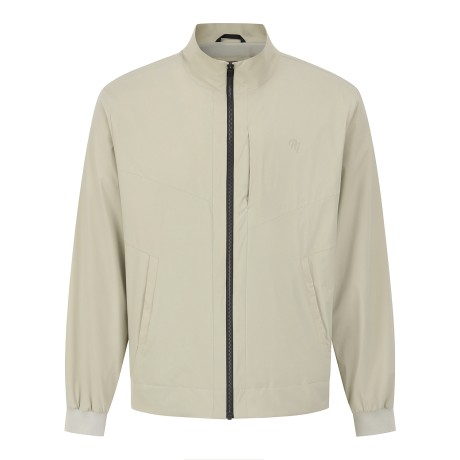 남성 솔리드 하이넥 집업 점퍼