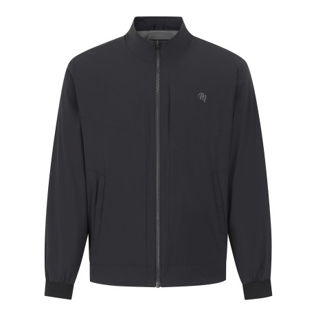 남성 솔리드 하이넥 집업 점퍼