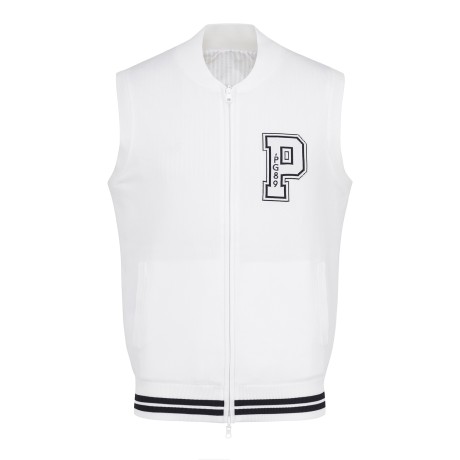 남성 리버서블 집업 니트 베스트