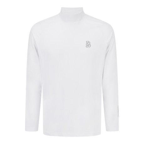 남성 로고 모크넥 저지 티셔츠