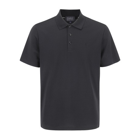 남성 배색 탭 조직감 반팔 티셔츠