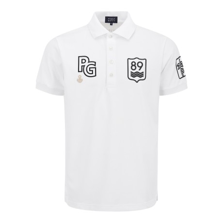 남성 PG 마린 패턴 피케 반팔 티셔츠