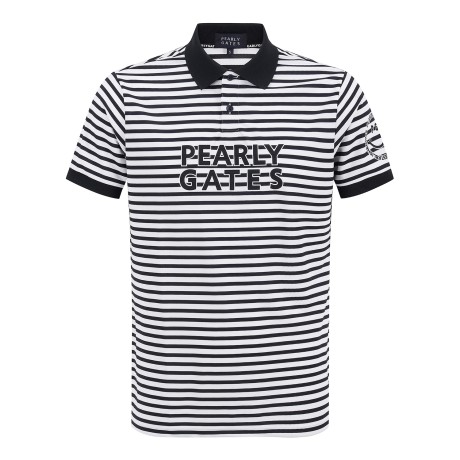 남성 스트라이프 스트레치 카라 티셔츠