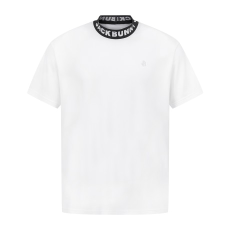 남성 잭바니 로고 넥라인 반팔 티셔츠