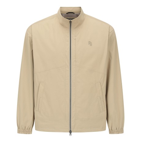 남성 입체 로고 패치 집업 방풍 점퍼