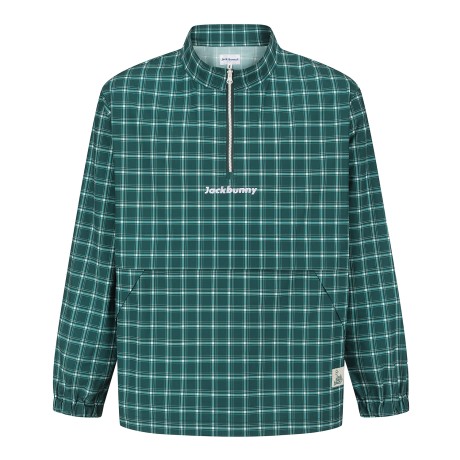 남성 잭바니 로고 자수 체크 아노락