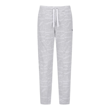 남성 볼드 로고 자카드 조거 팬츠