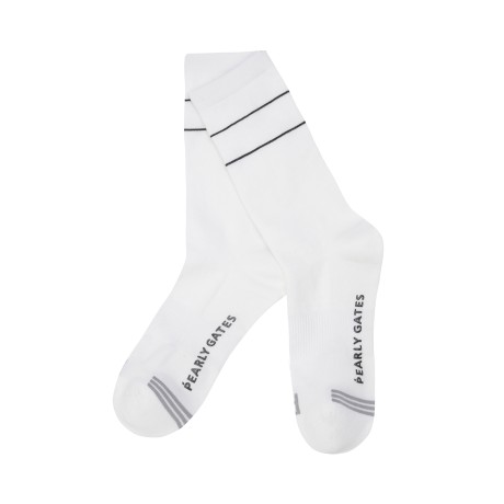 남성 탑 배색 라인 증목 양말