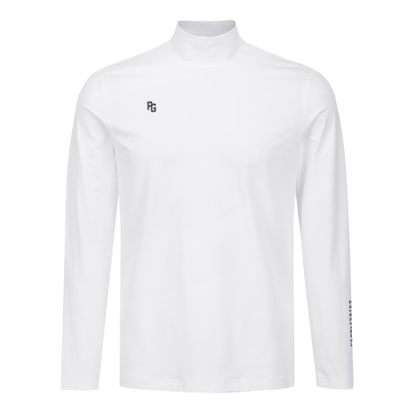 남성 배색 로고 긴팔 티셔츠