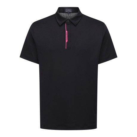 남성 배색 로고 플래킷 카라 반팔 티셔츠