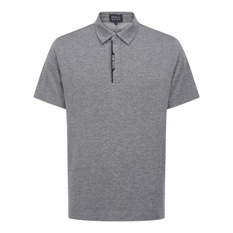 남성 배색 로고 플래킷 카라 반팔 티셔츠