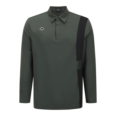 남성 바니 심볼 패치 사이드 배색 긴팔티셔츠