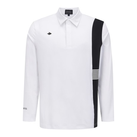 남성 바니 심볼 패치 사이드 배색 긴팔티셔츠