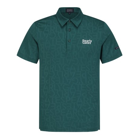 남성 로고 패턴 칼라 반팔 티셔츠