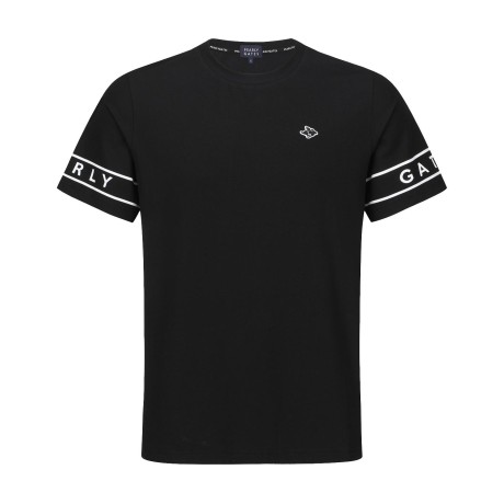 [냉감]남성 로고 커프스 반팔 티셔츠