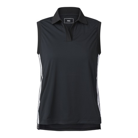 여성 오픈 카라 슬리브리스