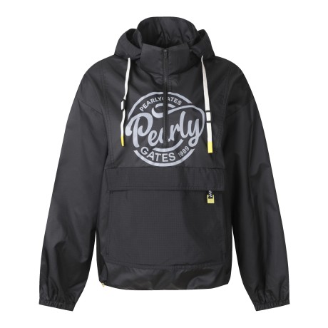 여성 스마일 탈착 후드 아노락 점퍼