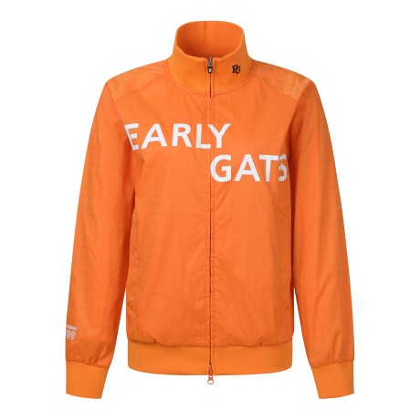 여성 로고 체크 바람막이 점퍼