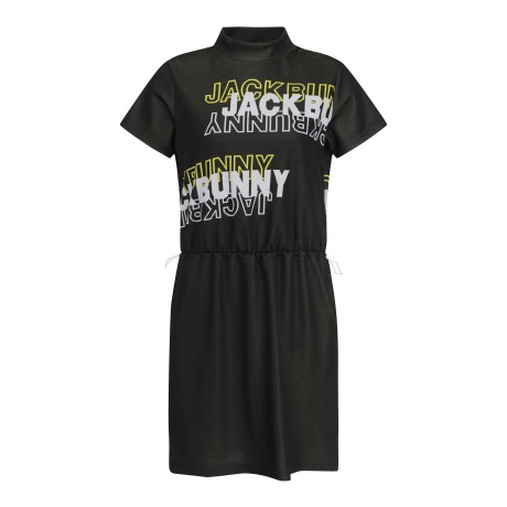 여성 잭바니 자카드 반팔 원피스