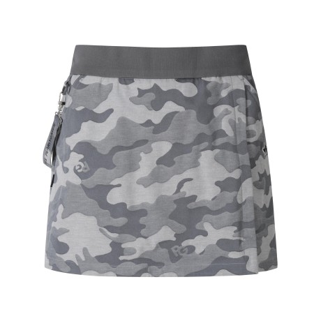 여성 로고 카모 밴딩 큐롯 스커트