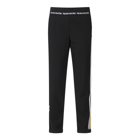 [ONLY BUCKET] 여성 컬러 라인 밴딩 롤업 팬츠