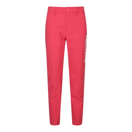 여성 잭바니 솔리드 백 밴딩 팬츠