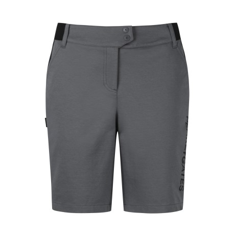 [ONLY BUCKET] 여성 워딩 로고 사이드 밴딩 하프 팬츠