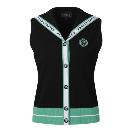 [ONLY BUCKET] 여성 컬러블록 세일러 니트 베스트