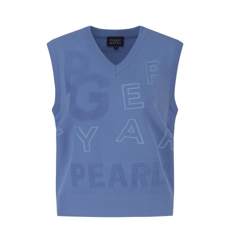 여성 빅 로고 니트 베스트