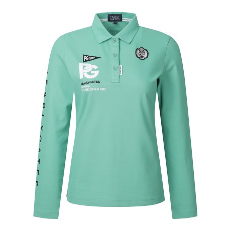 [냉감]여성 로고 슬리브 폴로 티셔츠