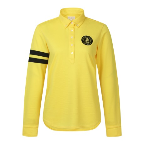 여성 잭바니 메쉬 배색 칼라 티셔츠